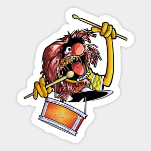 Animal Drummer Sticker